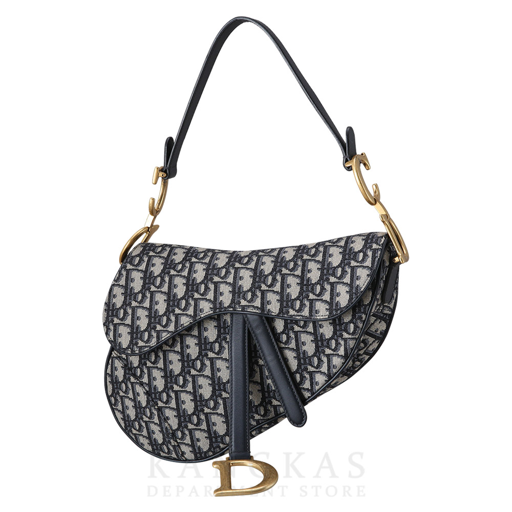 CHRISTIAN DIOR(USED)크리스찬디올 오블리크 새들백 미디움